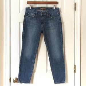 Joe's Jeans Audrey Retro Medium Wash Mid Rise Ankle Cropped Japanese Denim Jeans